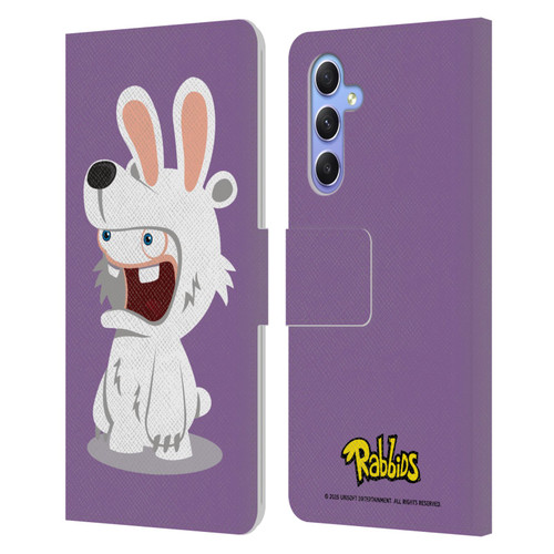 Rabbids Costumes Polar Bear Leather Book Wallet Case Cover For Samsung Galaxy A34 5G
