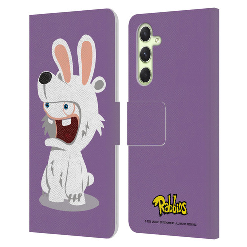 Rabbids Costumes Polar Bear Leather Book Wallet Case Cover For Samsung Galaxy A54 5G