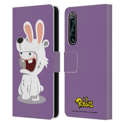 Rabbids Costumes Polar Bear Leather Book Wallet Case Cover For Sony Xperia 5 IV