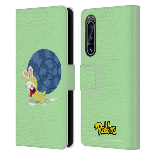 Rabbids Costumes Snail Leather Book Wallet Case Cover For Sony Xperia 5 IV