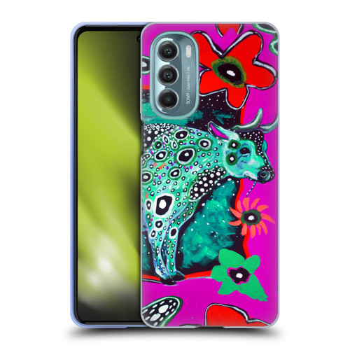 Mad Dog Art Gallery Animals Cosmic Cow Soft Gel Case for Motorola Moto G Stylus 5G (2022)