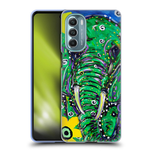 Mad Dog Art Gallery Animals Elephant Soft Gel Case for Motorola Moto G Stylus 5G (2022)
