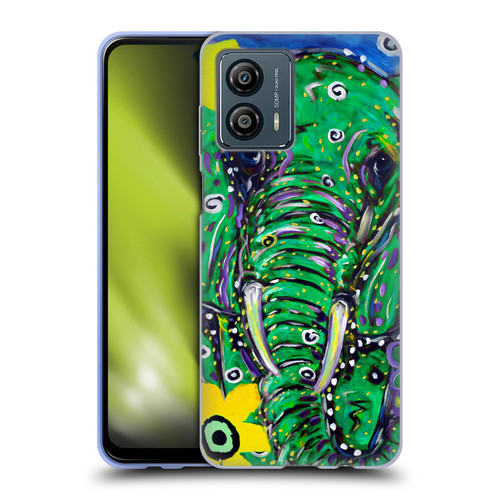 Mad Dog Art Gallery Animals Elephant Soft Gel Case for Motorola Moto G53 5G
