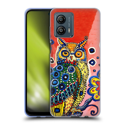 Mad Dog Art Gallery Animals Owl Soft Gel Case for Motorola Moto G53 5G