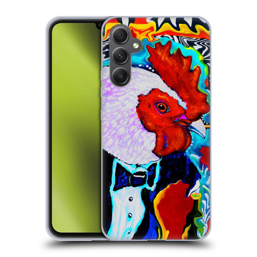 Mad Dog Art Gallery Animals Rooster Soft Gel Case for Samsung Galaxy A34 5G
