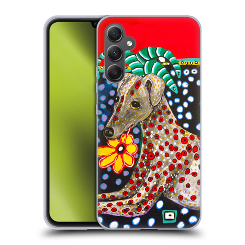 Mad Dog Art Gallery Dogs 2 Greyhound Soft Gel Case for Samsung Galaxy A34 5G
