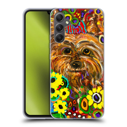 Mad Dog Art Gallery Dogs 2 Yorkie Soft Gel Case for Samsung Galaxy A34 5G