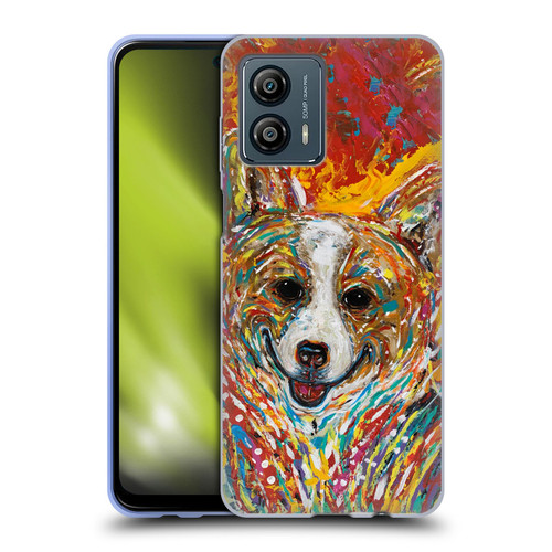 Mad Dog Art Gallery Dog 5 Corgi Soft Gel Case for Motorola Moto G53 5G