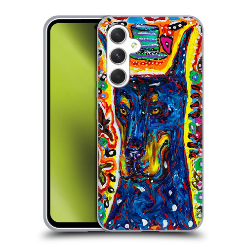 Mad Dog Art Gallery Dog 5 Doberman Soft Gel Case for Samsung Galaxy A54 5G