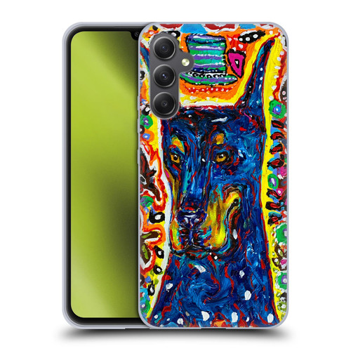 Mad Dog Art Gallery Dog 5 Doberman Soft Gel Case for Samsung Galaxy A34 5G