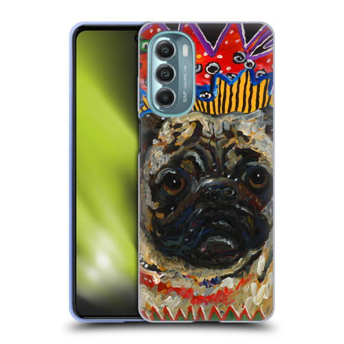 Mad Dog Art Gallery Dogs Pug Soft Gel Case for Motorola Moto G Stylus 5G (2022)