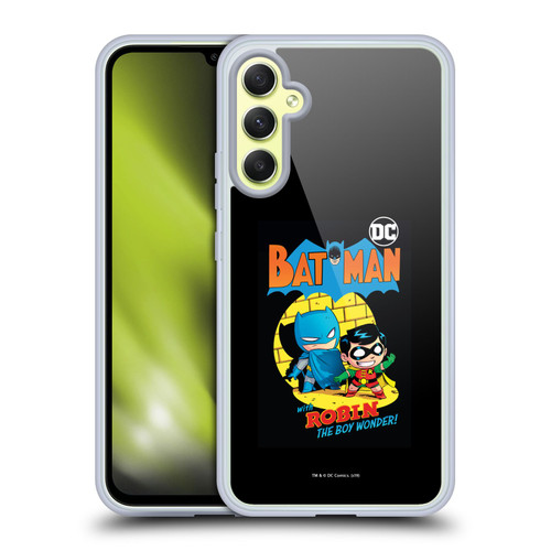 Super Friends DC Comics Toddlers Comic Covers Batman And Robin Soft Gel Case for Samsung Galaxy A34 5G