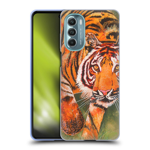 Graeme Stevenson Assorted Designs Tiger 1 Soft Gel Case for Motorola Moto G Stylus 5G (2022)