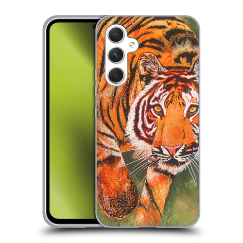 Graeme Stevenson Assorted Designs Tiger 1 Soft Gel Case for Samsung Galaxy A54 5G