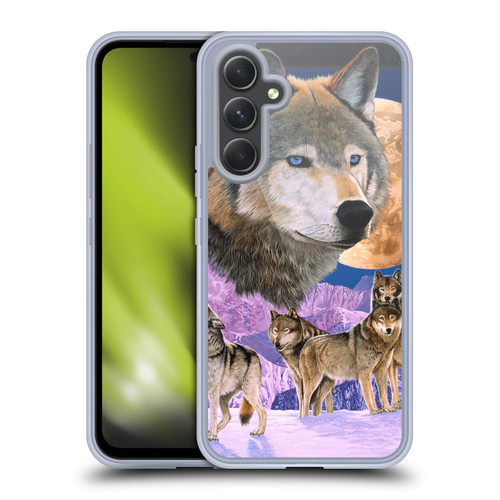 Graeme Stevenson Assorted Designs Wolves Soft Gel Case for Samsung Galaxy A54 5G