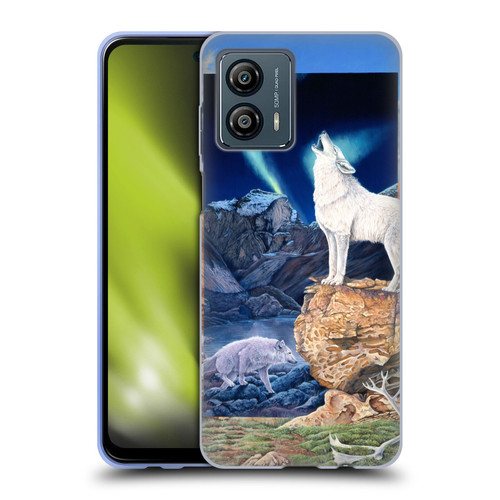 Graeme Stevenson Wildlife Wolves 3 Soft Gel Case for Motorola Moto G53 5G