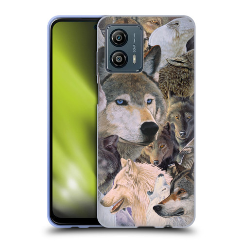 Graeme Stevenson Wildlife Wolves 1 Soft Gel Case for Motorola Moto G53 5G