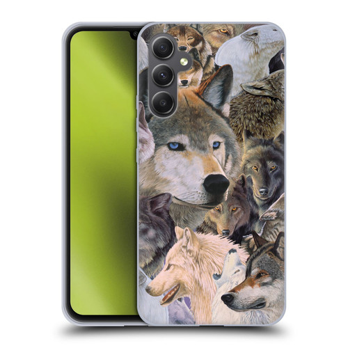 Graeme Stevenson Wildlife Wolves 1 Soft Gel Case for Samsung Galaxy A34 5G