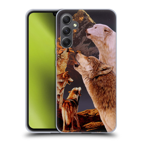 Graeme Stevenson Wildlife Wolves 2 Soft Gel Case for Samsung Galaxy A34 5G