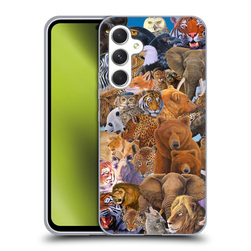 Graeme Stevenson Wildlife Animals Soft Gel Case for Samsung Galaxy A54 5G