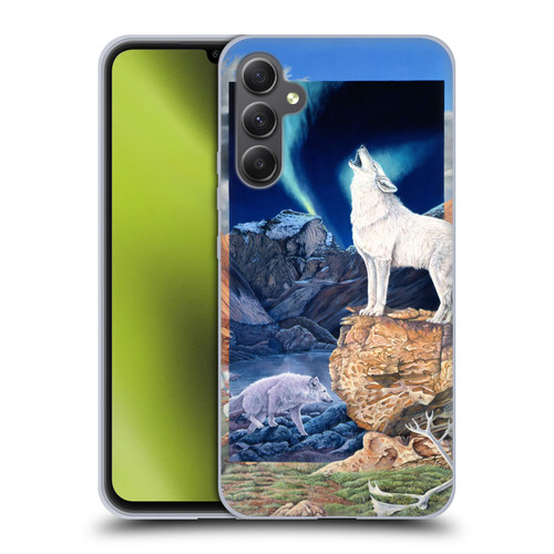 Graeme Stevenson Wildlife Wolves 3 Soft Gel Case for Samsung Galaxy A34 5G