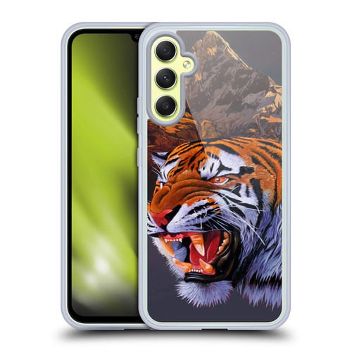 Graeme Stevenson Wildlife Tiger Soft Gel Case for Samsung Galaxy A34 5G