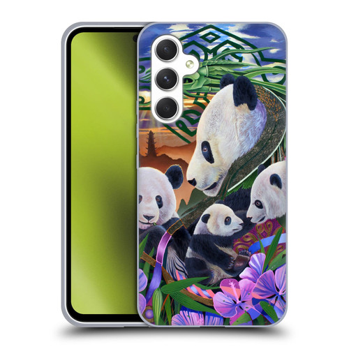 Graeme Stevenson Wildlife Pandas Soft Gel Case for Samsung Galaxy A54 5G