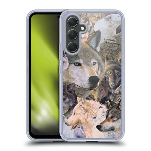 Graeme Stevenson Wildlife Wolves 1 Soft Gel Case for Samsung Galaxy A54 5G
