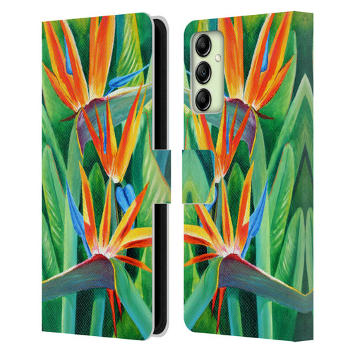 Graeme Stevenson Assorted Designs Birds Of Paradise Leather Book Wallet Case Cover For Samsung Galaxy A14 5G