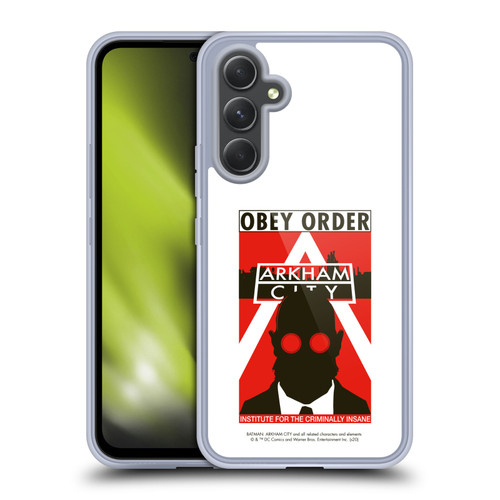 Batman Arkham City Graphics Hugo Strange Obey Order Soft Gel Case for Samsung Galaxy A54 5G