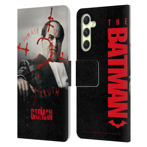 The Batman Posters Penguin Unmask The Truth Leather Book Wallet Case Cover For Samsung Galaxy A54 5G