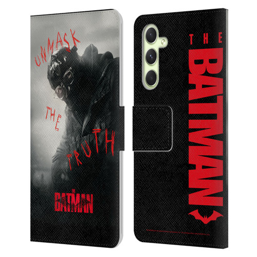 The Batman Posters Riddler Unmask The Truth Leather Book Wallet Case Cover For Samsung Galaxy A54 5G