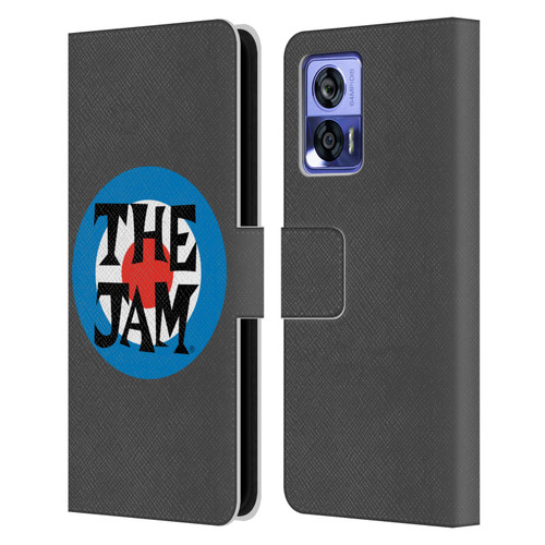 The Jam Key Art Target Logo Leather Book Wallet Case Cover For Motorola Edge 30 Neo 5G