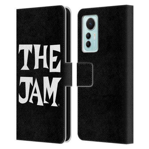 The Jam Key Art Black White Logo Leather Book Wallet Case Cover For Xiaomi 12 Lite