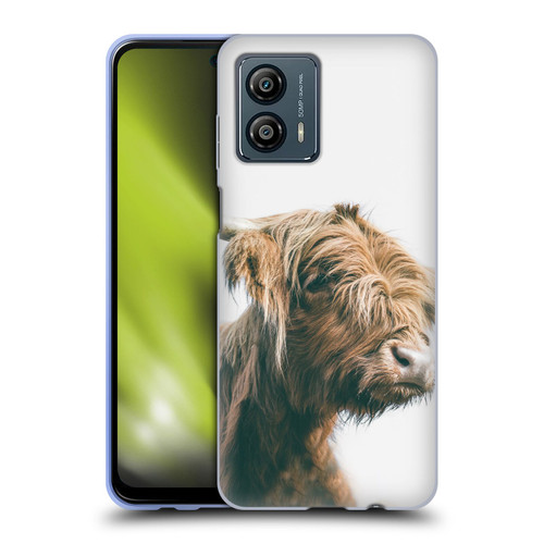 Patrik Lovrin Animal Portraits Majestic Highland Cow Soft Gel Case for Motorola Moto G53 5G