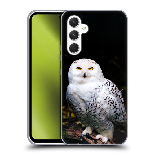 Patrik Lovrin Animal Portraits Majestic Winter Snowy Owl Soft Gel Case for Samsung Galaxy A54 5G