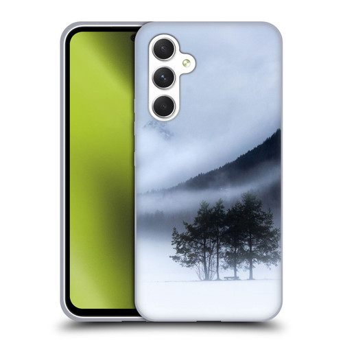 Patrik Lovrin Magical Foggy Landscape Fog, Mountains And A Tree Soft Gel Case for Samsung Galaxy A54 5G