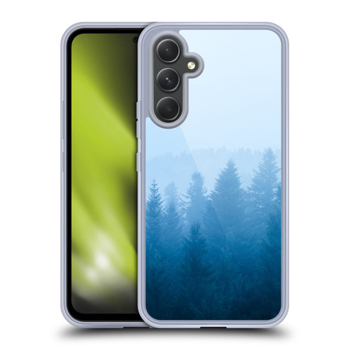Patrik Lovrin Magical Foggy Landscape Fog Over Forest Soft Gel Case for Samsung Galaxy A54 5G