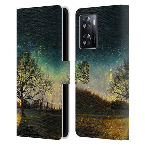 Patrik Lovrin Dreams Vs Reality Magical Fireflies Dreamy Leather Book Wallet Case Cover For OPPO A57s