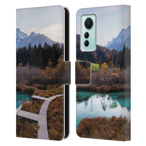 Patrik Lovrin Magical Lakes Zelenci, Slovenia In Autumn Leather Book Wallet Case Cover For Xiaomi 12 Lite