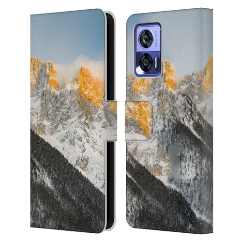 Patrik Lovrin Magical Sunsets Last Light On Slovenian Alps Leather Book Wallet Case Cover For Motorola Edge 30 Neo 5G