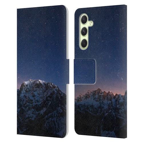 Patrik Lovrin Night Sky Stars Above Mountains Leather Book Wallet Case Cover For Samsung Galaxy A54 5G