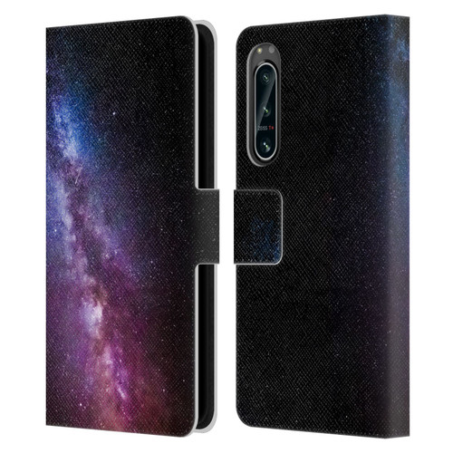 Patrik Lovrin Night Sky Milky Way Bright Colors Leather Book Wallet Case Cover For Sony Xperia 5 IV