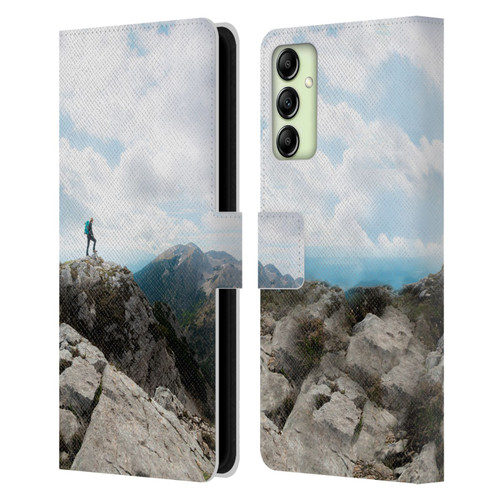 Patrik Lovrin Wanderlust Looking Over New Adventures Leather Book Wallet Case Cover For Samsung Galaxy A14 5G