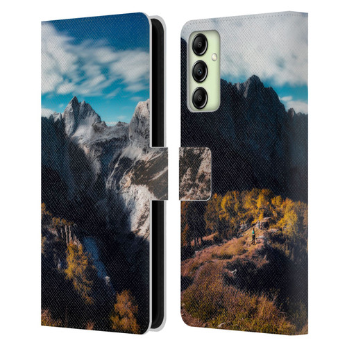 Patrik Lovrin Wanderlust In Awe Of The Mountains Leather Book Wallet Case Cover For Samsung Galaxy A14 5G