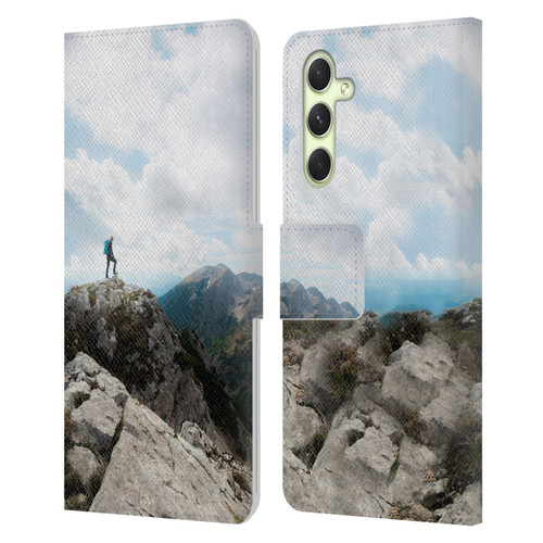 Patrik Lovrin Wanderlust Looking Over New Adventures Leather Book Wallet Case Cover For Samsung Galaxy A54 5G