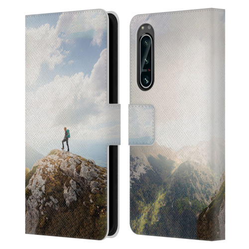 Patrik Lovrin Wanderlust Mountain Wanderer Leather Book Wallet Case Cover For Sony Xperia 5 IV