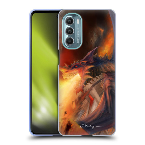 Piya Wannachaiwong Dragons Of Fire Blast Soft Gel Case for Motorola Moto G Stylus 5G (2022)