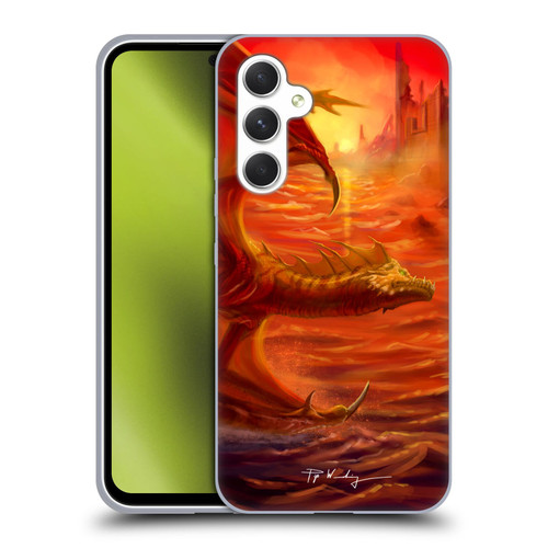 Piya Wannachaiwong Dragons Of Fire Lakeside Soft Gel Case for Samsung Galaxy A54 5G