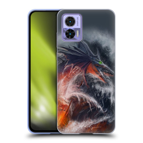 Piya Wannachaiwong Dragons Of Sea And Storms Sea Fire Dragon Soft Gel Case for Motorola Edge 30 Neo 5G